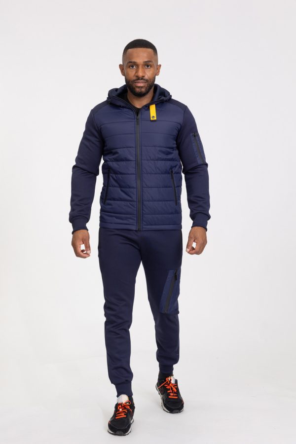 Essential navy blue cotton tracksuit - Image 4