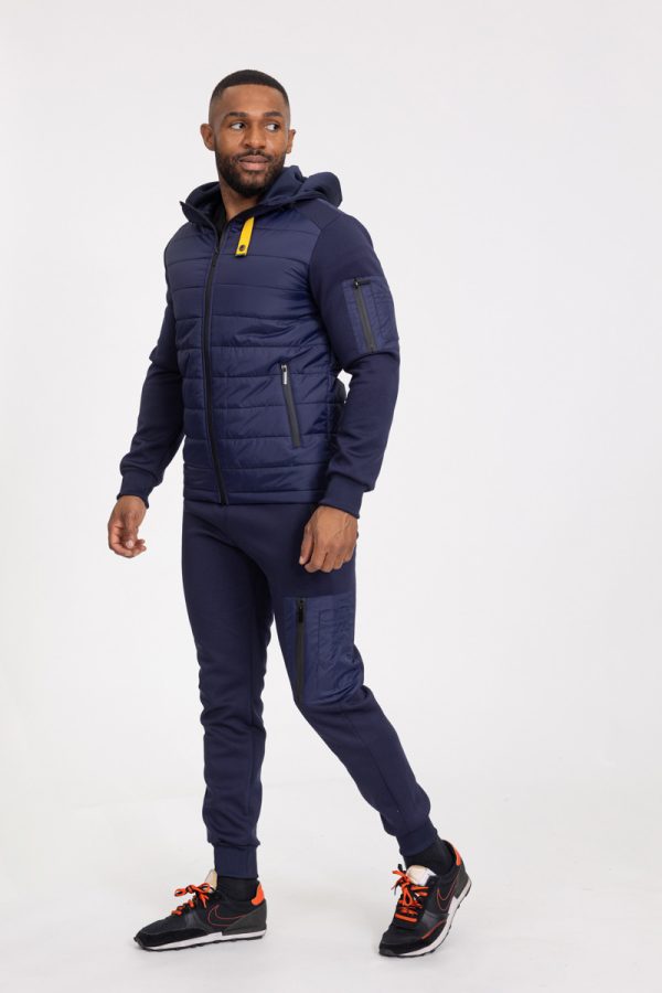 Essential navy blue cotton tracksuit