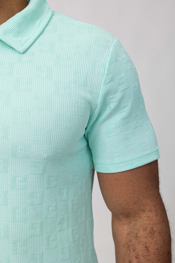 Basic light green cotton relaxed shortset - Image 3
