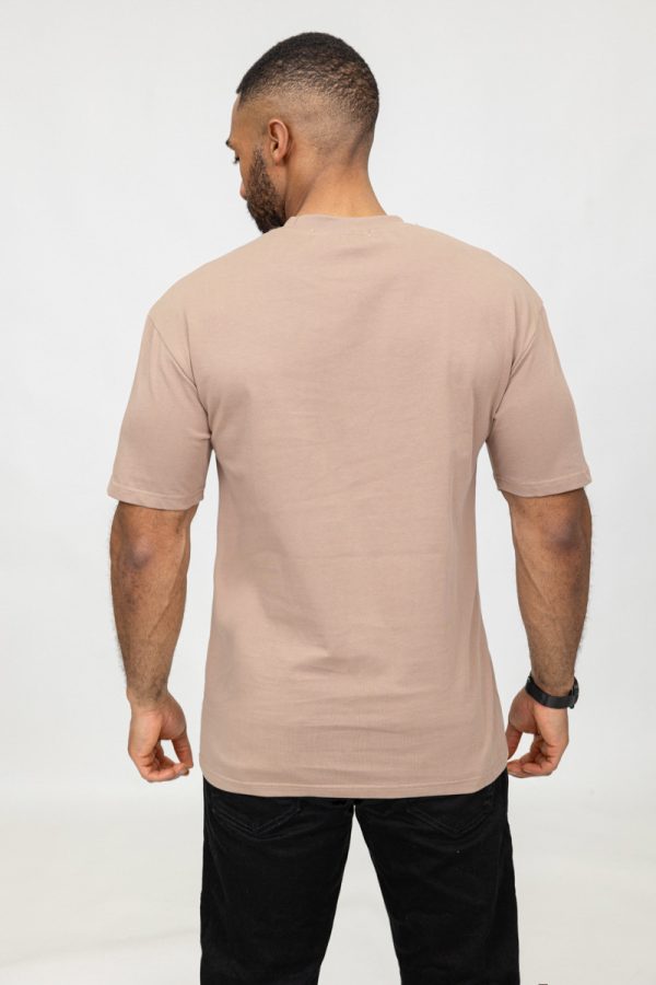 Basic beige cotton relaxed shortset - Image 4