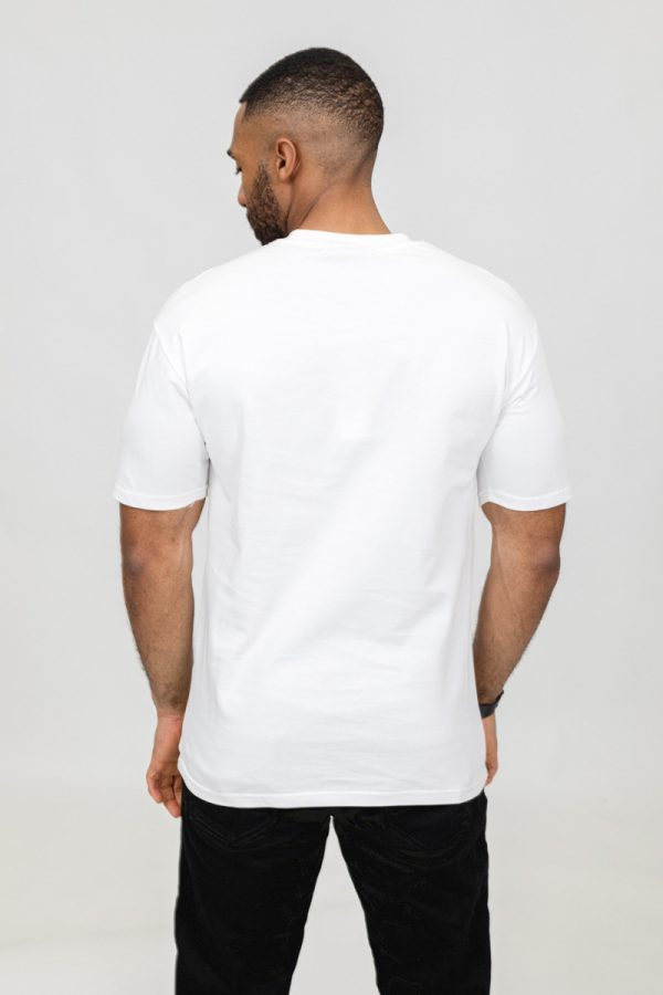 Basic premium white cotton deluxe tee - Image 5