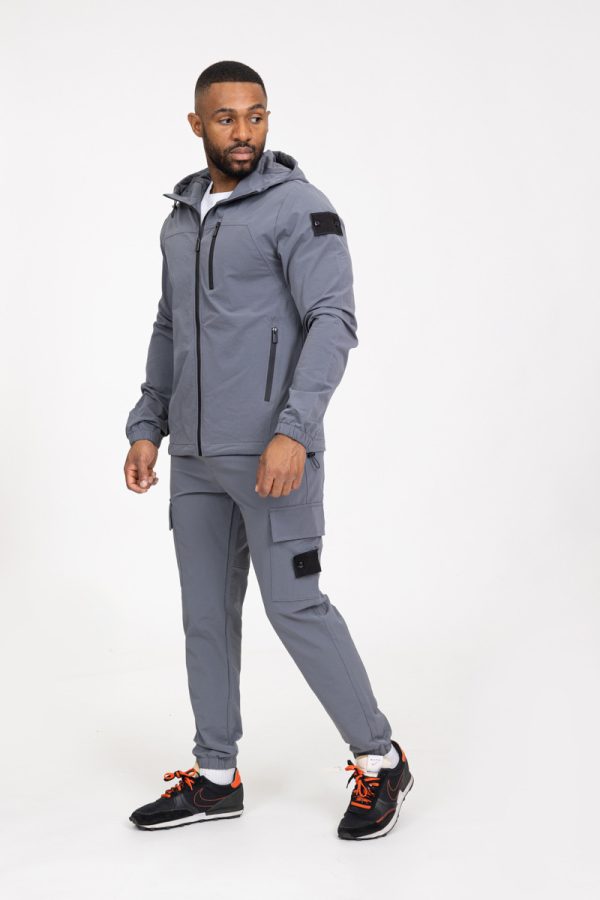 Essential dark gray cotton tracksuit - Image 5